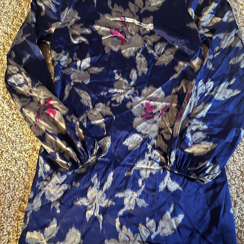 Guess by Marciano Blue Floral Mini Dress